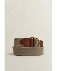 GANT - Washed Webbing Belt Light Taupe - Lyst