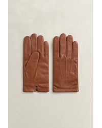 GANT - Cashmere Lined Lambskin Gloves Cognac - Lyst