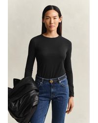 GANT - Light Cotton Long Sleeve T-Shirt - Lyst