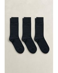 GANT - 3-Pack Mercerized Cotton Socks - Lyst