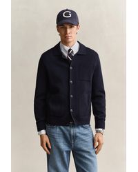GANT - Milano Knit Cardigan Evening - Lyst