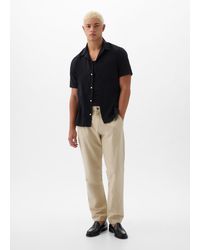 Gap - Pantalone slim fit in lino e cotone - Lyst