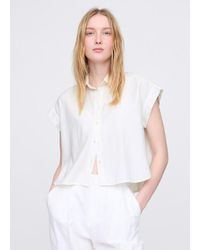 Gap - Camicia senza maniche in lino e viscosa - Lyst
