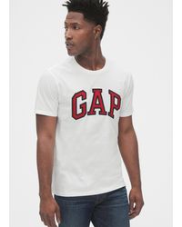 Gap - T-shirt in cotone con ricamo logo - Lyst