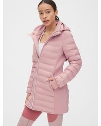 gapfit lightweight hooded puffer jacket