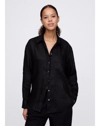 Gap - Camicia Nera Ampia - Lyst