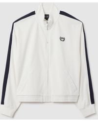 Gap - Giacca Sportiva Bianca Con Dettagli Blu, Donna, Taglia - Lyst