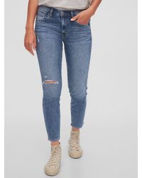 gap mid rise true skinny jeans
