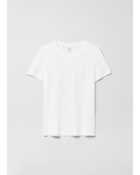 Gap - T-shirt in cotone slub con stampa logo - Lyst