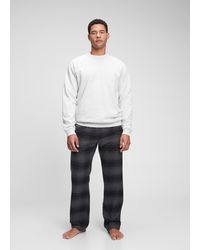 Gap - Pantalone pigiama in tela check - Lyst