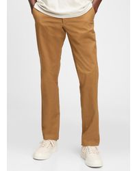 Gap - , Pantaloni Slim Fit In Cotone Stretch, , Marrone, Taglia: 29X30 - Lyst