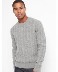 gap mens cable knit sweater