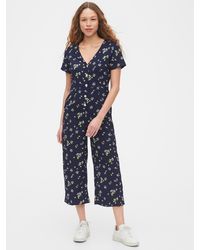 gap floral jumpsuit
