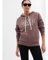 Gap - Full-zip con cappuccio e interno in sherpa - Lyst