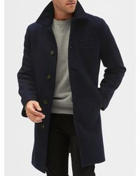 gap wool blend top coat