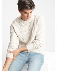 gap mens cable knit sweater