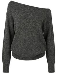 Garage - Long Sleeve Spongy Relaxed Off Shoulder Sweater - Lyst