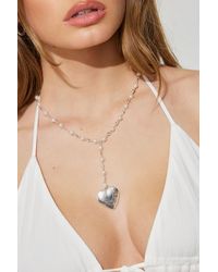 Garage - Rosary Heart Locket Necklace - Lyst