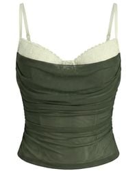 Garage - Ally Mesh Peekaboo Bustier - Lyst