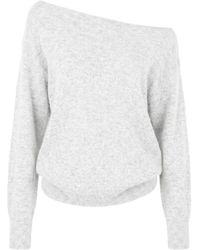 Garage - Long Sleeve Spongy Relaxed Off Shoulder Sweater - Lyst