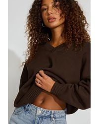 Garage - V-Neck Oversized Sweater - Lyst