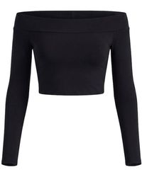 Garage - Sleek Off Shoulder Long Sleeve Top - Lyst