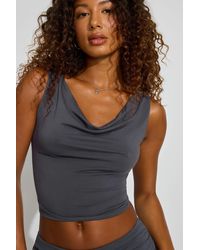 Garage - Draped Wide Boat Neck Top - Lyst