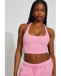 Garage - Active Cropped Racerback Tank Top - Lyst