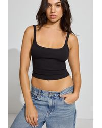 Garage - Ribbed Scoop Cami Top - Lyst