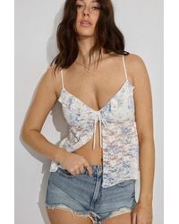 Garage - Lace Flyaway Cami Top - Lyst