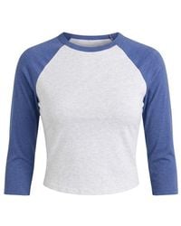 Garage - Raglan Baseball 3/4 Sleeve Top - Lyst