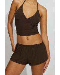 Garage - Mini Ribbed Shorts - Lyst