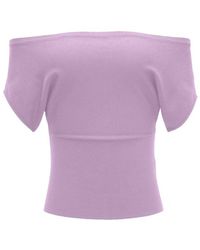 Garage - Off Shoulder Short Sleeve Cinch Waist Top - Lyst