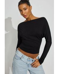 Garage - Smooth Dolman Boatneck Top - Lyst