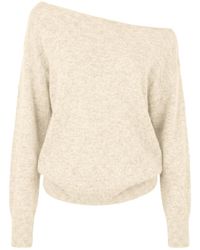 Garage - Long Sleeve Spongy Relaxed Off Shoulder Sweater - Lyst