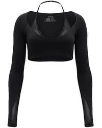 Garage - Active Layered Mesh Long Sleeve Top - Lyst