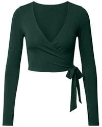 Garage - Smooth Long Sleeve Wrap Top - Lyst