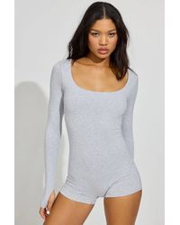 Garage - Softactive Square Neck Romper - Lyst
