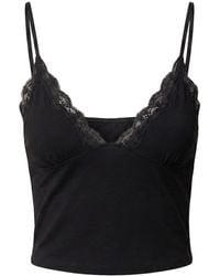 Garage - Plunge Lace Trim Cami Top - Lyst