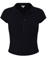 Garage - Sleek Short Sleeve Polo Top - Lyst