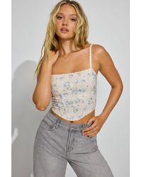 Garage - Lace Bustier Top - Lyst