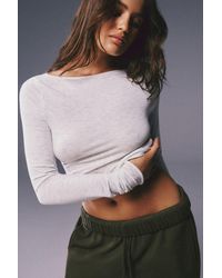 Garage - Sexycozy Boat Neck Long Sleeve Top - Lyst