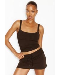Garage - Open Neck Ribbed Cami Top - Lyst