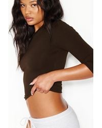 Garage - Sleek High V-Neck 3/4 Sleeve Top - Lyst