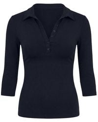 Garage - Sleek 3/4 Sleeve Polo Top - Lyst