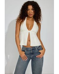 Garage - Linen Halter Top - Lyst