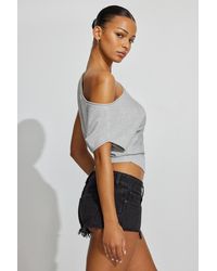 Garage - Ultra Low Rise Relaxed Denim Shorts - Lyst