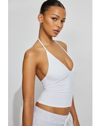 Garage - Sleek Plunge Halter Top - Lyst