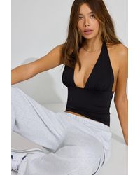 Garage - Pixie Plunge Halter Top - Lyst