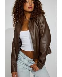 Garage - Faux Leather Worker Jacket - Lyst